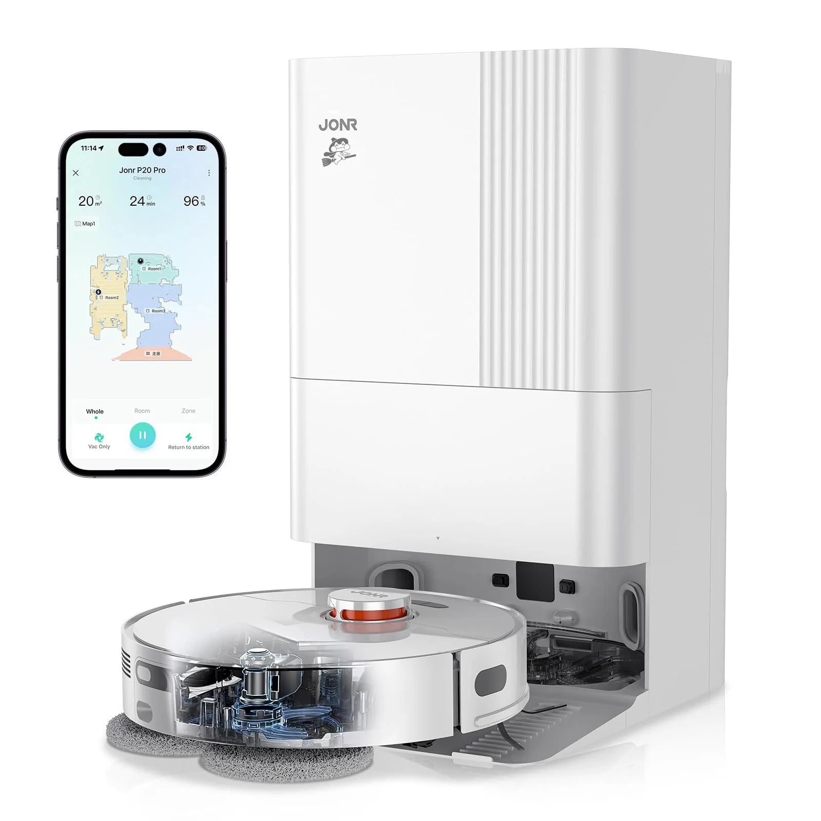JONR 올인원 로봇청소기 P20PRO